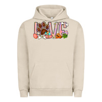 Pigment French Oak Easter love dog paw Urban Hoodie - BundleAndBundleShop