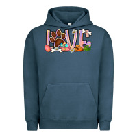 Pigment Midnight Navy Easter love dog paw Urban Hoodie - BundleAndBundleShop