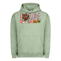 Pigment Oil Green Easter love dog paw Urban Hoodie - BundleAndBundleShop