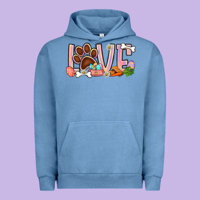 Easter Love Dog Paw Urban Hoodie Designed By Bundleandbundleshop