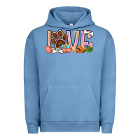 Pigment Pebble Blue Easter love dog paw Urban Hoodie - BundleAndBundleShop