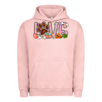 Pigment Salmon Easter love dog paw Urban Hoodie - BundleAndBundleShop
