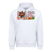 White Easter love dog paw Urban Hoodie - BundleAndBundleShop