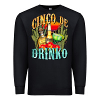 Black cinco de drinko cinco de mayo Premium Sweatshirt - CowGirlArtShop