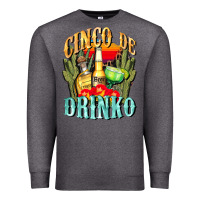 Charcoal Heather cinco de drinko cinco de mayo Premium Sweatshirt - CowGirlArtShop