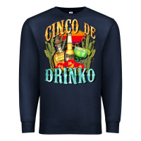 Navy cinco de drinko cinco de mayo Premium Sweatshirt - CowGirlArtShop