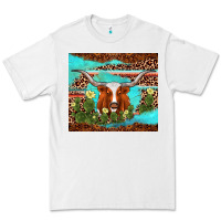 White longhorn tumbler Premium Tee - AdoDesignShop