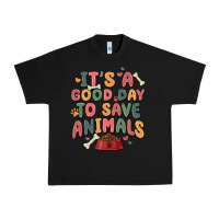 Black it's a good day to save animals Urban Heavy Tee - MaliasSmallBusiness