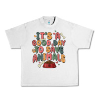 Lunar Rock it's a good day to save animals Urban Heavy Tee - MaliasSmallBusiness