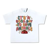 White it's a good day to save animals Urban Heavy Tee - MaliasSmallBusiness
