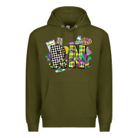 Army Green registered nurse mardi gras Premium Hoodie - CowGirlArtShop