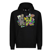 Black registered nurse mardi gras Premium Hoodie - CowGirlArtShop