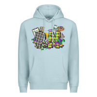 Blue Mist registered nurse mardi gras Premium Hoodie - CowGirlArtShop