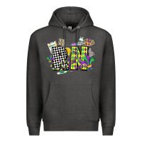 Charcoal Heather registered nurse mardi gras Premium Hoodie - CowGirlArtShop