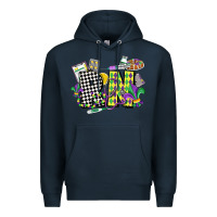 Navy registered nurse mardi gras Premium Hoodie - CowGirlArtShop