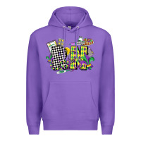 Purple registered nurse mardi gras Premium Hoodie - CowGirlArtShop