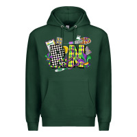 Sports Green registered nurse mardi gras Premium Hoodie - CowGirlArtShop
