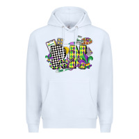 White registered nurse mardi gras Premium Hoodie - CowGirlArtShop