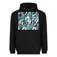 Black teal glitter and cowhide Heavyweight Hoodie - TumblerDesignByShophia