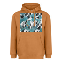 Meerkat teal glitter and cowhide Heavyweight Hoodie - TumblerDesignByShophia