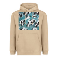 Mushroom teal glitter and cowhide Heavyweight Hoodie - TumblerDesignByShophia