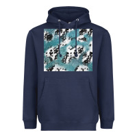 Navy teal glitter and cowhide Heavyweight Hoodie - TumblerDesignByShophia