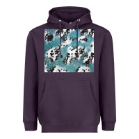 Plum teal glitter and cowhide Heavyweight Hoodie - TumblerDesignByShophia