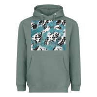 Sage teal glitter and cowhide Heavyweight Hoodie - TumblerDesignByShophia