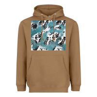 Toasted Coconut teal glitter and cowhide Heavyweight Hoodie - TumblerDesignByShophia