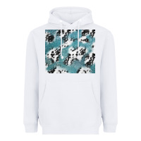 White teal glitter and cowhide Heavyweight Hoodie - TumblerDesignByShophia