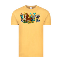 Vintage Mustard love western cow Vintage Tee - JahusDesignShop