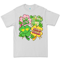Dove Grey lucky stay gold Premium Tee - Artiststas