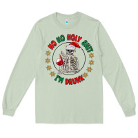 Matcha ho ho holly shit skeleton santa Long Sleeve Tee - MaliasSmallBusiness