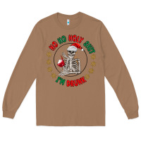 Toasted Coconut ho ho holly shit skeleton santa Long Sleeve Tee - MaliasSmallBusiness