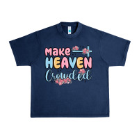 Navy make heaven crowded Urban Heavy Tee - MaliasSmallBusiness