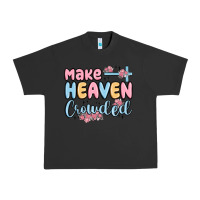 Pigment Black make heaven crowded Urban Heavy Tee - MaliasSmallBusiness