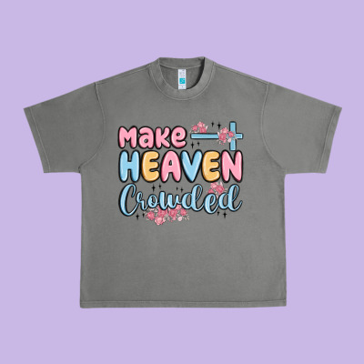 Make Heaven Crowded Urban Heavy Tee Designed By Maliassmallbusiness