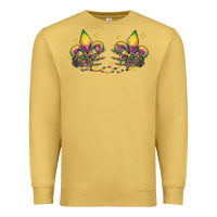 Antique Gold skeleton hands mardi gras Premium Sweatshirt - CowGirlArtShop