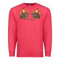 Cardinal skeleton hands mardi gras Premium Sweatshirt - CowGirlArtShop