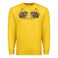 Lemon skeleton hands mardi gras Premium Sweatshirt - CowGirlArtShop