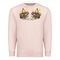 Pale Pink skeleton hands mardi gras Premium Sweatshirt - CowGirlArtShop