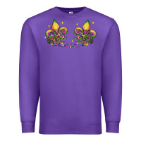 Purple skeleton hands mardi gras Premium Sweatshirt - CowGirlArtShop