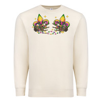 Sandshell skeleton hands mardi gras Premium Sweatshirt - CowGirlArtShop