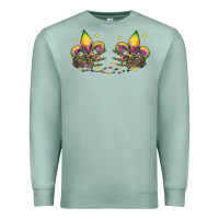 Seafoam skeleton hands mardi gras Premium Sweatshirt - CowGirlArtShop