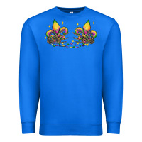 True Royal skeleton hands mardi gras Premium Sweatshirt - CowGirlArtShop
