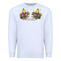White skeleton hands mardi gras Premium Sweatshirt - CowGirlArtShop
