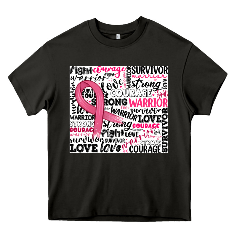 Breast Cancer Ribbon Heavy Core Tee by JahusDesignShop | Teevron