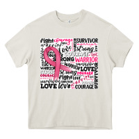 Cream breast cancer ribbon Heavy Core Tee - JahusDesignShop