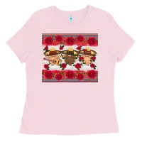 Bubblegum Pink mexico gnomes Ladies Tee - HRA Design Shop