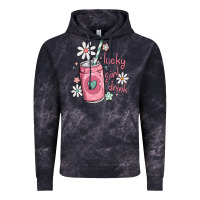 Cloud Black lucky girl drink Vintage Hoodie - MaliasSmallBusiness